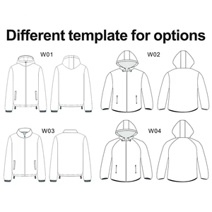 Nouveau design personnalisé, coupe-vent d'extérieur imperméable, veste à demi fermeture éclair, veste de randonnée décontractée en polyester et nylon pour hommes, veste imperméable à l'eau - Product Image 5