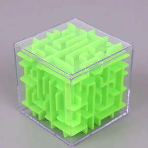 Cube Magique Labyrinthe 3D <b>Puzzle</b> Transparent Six Faces Educational Toy Cartoon Dinosaur Design Made of Plastic Wood <b>Boxed</b> - Product Image 4