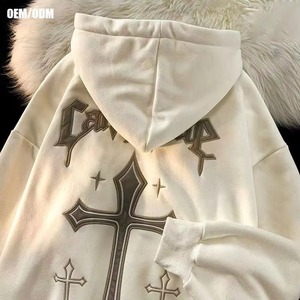 High GSM Heavyweight Hoodie Men Cotton Fleece Custom Logo Warm Casual Winter Fashion Christmas Hoodie Premium Christmas Pullover - Product Image 4