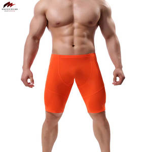 Short de compression décontracté grande taille pour hommes, séchage rapide, respirant, vêtements de sport personnalisables, couleur unie, prix de gros, teint en couleur unie - Product Image 6