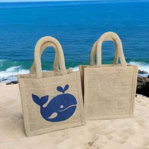 Top vente grande capacité Jute tissu sac de maquillage doux qualité supérieure personnalisé imprimé conception fermeture éclair cordon couverture à la mode - Product Image 3