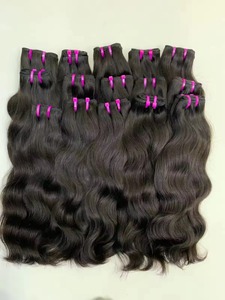 Wholesale 100% <strong>Virgin</strong> Human Cuticle Aligned Hair Mink <strong>Brazilian</strong> Straight <strong>3</strong> <strong>Bundles</strong> with Lace Frontal Closure Short Wave Wigs - Product Image 2