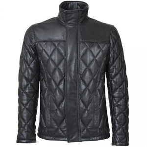 Nouvelle arrivée 2026 Veste matelassée à capuche en cuir pour homme, imperméable et respirante, avec col montant, pour homme et femme, décontractée - Product Image 1