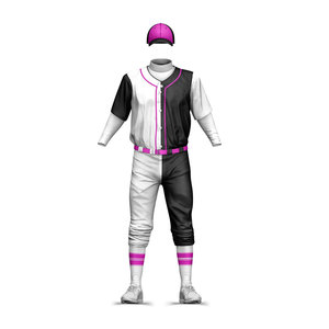 2025 Jersey y pantalones de béisbol personalizados para hombres, camisetas transpirables con estampado Digital, uniforme de softbol, sublimación, patrón en blanco - Product Image 3