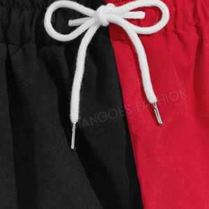 กางเกงขาสั้นผู้ชายลำลองเอวยางยืดปานกลาง ผ้าถักตาข่ายสไตล์วินเทจ รับสกรีนโลโก้ แห้งเร็ว ระบายอากาศได้ดี ผลิตจากโพลีเอสเตอร์ 100% แฟชั่น Mangoes - Product Image 5