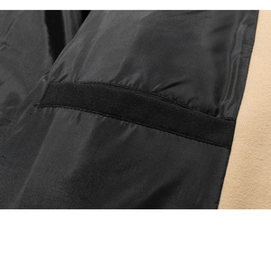 Blouson aviateur matelassé d'hiver pour hommes doudoune à capuche en coton polyester à col montant confortable pour la mode - Product Image 5