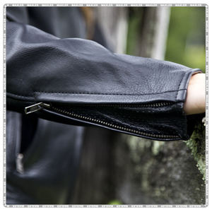 Veste de moto en cuir pour femme | Veste motard durable approuvée CE | Veste d'équitation élégante pour la sécurité - Product Image 6