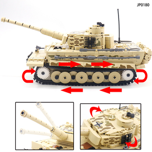 993 Uds ladrillo WW2 ejército militar alemán Tigre <span class=keywords><strong>tanque</strong></span> pesado modelos bloques de construcción juguete educativo para niño chico regalo de Navidad - Product Image 4