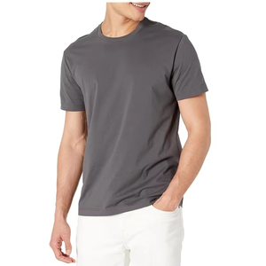 Cuello liso manga corta Color sólido Logotipo personalizado Ajuste regular 100% algodón Transpirable Ecológico Camisetas de punto de alta calidad - Product Image 6