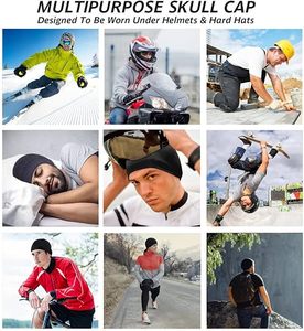 Chapeau d'hiver thermique unisexe avec logo brodé personnalisé, bonnet en tricot de designer, casquette en satin de soie pour les voyages - Product Image 6