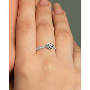 Anillos de Plata de Ley 925 de Primera Calidad para Mujer, Chapados en Rodio, con Corte Princesa y Corte Cojín, Joyería Fina de Platino - Product Image 4