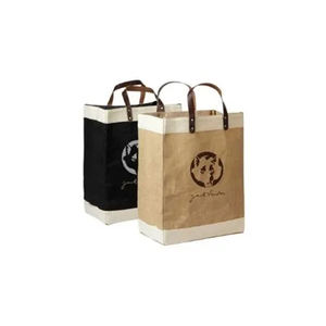 Sacs de Noël en jute Sac de jute à la mode de luxe écologique avec poignées en cuir pour un style sophistiqué à vendre - Product Image 3