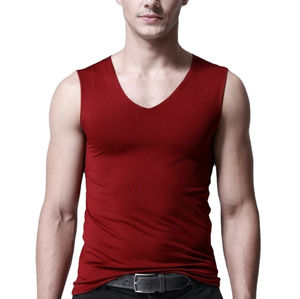 Venta al por mayor de los hombres personalizados Top chaleco sin mangas gimnasio desgaste chaleco para los hombres ropa de casa sin mangas Top transpirable - Product Image 4