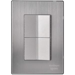 Interruttori Armati, MXIXU-001, 1 Pezzo, Switchx2, 125-250VAC, 10A, 50/60Hz, Argento, Acciaio Inossidabile/PC. - Product Image 1