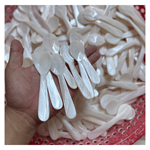 Cuchara de Nácar Pulida, Cuchara de Concha de Nácar para Servir Café y Té, Decoración Elegante para Mesa, Vietnam - Product Image 3
