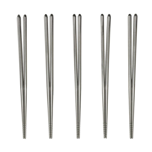 Baguettes en acier inoxydable de qualité alimentaire avec polissage lisse Baguettes légères en métal en acier inoxydable entièrement personnalisées Vente en gros - Product Image 1