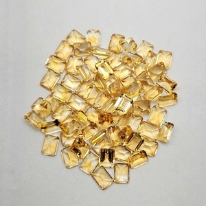 พลอยซิทรินธรรมชาติ 10x12 มม. สีเหลือง ทรงแปดเหลี่ยม สำหรับทำเครื่องประดับ หินประจำเดือนเกิดเดือนพฤศจิกายน - Product Image 2