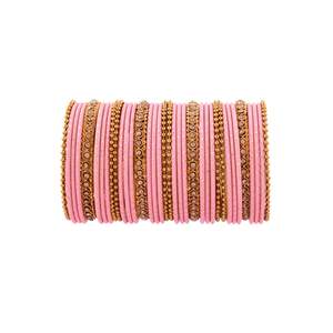 Joyería de boda india clásica, brazalete de Metal texturizado, cristal tradicional, nupcial, fabricante de joyería india, venta al por mayor - Product Image 1