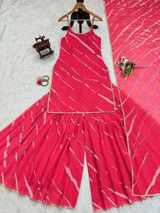 El último traje de trabajo estampado de Georgette de imitación de diseñador de FabZone - Product Image 4