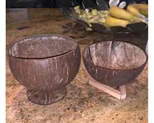 Cuenco de cáscara de coco natural de Vietnam hecho a mano con diseño personalizado adecuado para decoración cuenco de cáscara de coco Uso de exportación - Product Image 2