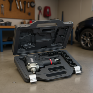 USAG 12-Piece Power Wrenches Assortment with Hexagonal <b>Sockets</b> and 1/2'' <b>Impact</b> Wrench in Modular Box - Product Image 3