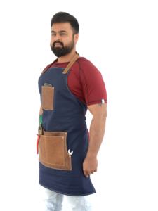 Delantal de cocina Lona barata al por mayor delantales de chef delantal de lona para cocina/Industria/tienda de alimentos delantal de trabajo de carpintero mujeres hombres - Product Image 2