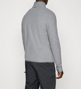 Men Custom Logo Zip Windbreaker <b>Jacket</b> Canvas Plain Dyed Winter Lightweight Stand Collar Hoodie Breathable Comfortable Casual - Product Image 3