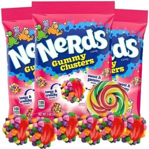 Bonbons gélifiés Nerds Gummy Clusters TB 85g 12 pièces avec coque croquante, collation fruitée, prix de gros pour l'exportation - Product Image 5