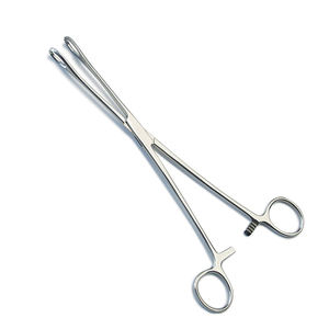 Forceps éponge Foerster 12 instruments vétérinaires de maintien chirurgicaux dentelés droits à usage unique - Product Image 5
