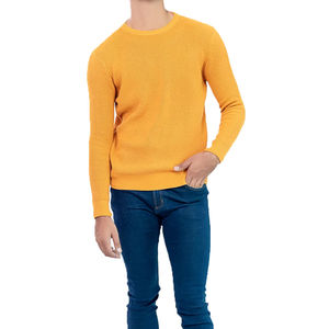 Suéter de Cuello Redondo para Hombre, Otoño/Invierno, Color Sólido, Holgado, de Punto - Product Image 4