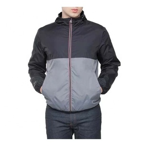 Veste coupe-vent en polyester pour homme sur mesure, veste en nylon à patchwork, fermeture éclair, jogging, veste coupe-vent en nylon de haute qualité - Product Image 1