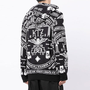 Sudadera con Capucha de Invierno para Hombre, Corte Regular, Felpa Gruesa, Lavado Ácido, Ecológica, 100% Algodón, Estilo Urbano, Informal, para Exteriores - Product Image 5