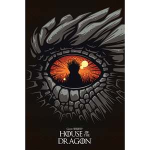 Póster Colgante de la Serie House of the Dragon, Impresión Digital para Decoración Educativa, Material Duradero de Poliéster y Plástico - Product Image 1