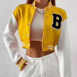 Blouson universitaire personnalisé en toile pour homme, style High Street, avec logo frontal, léger, fabriqué au Pakistan, collection 2025 - Product Image 1