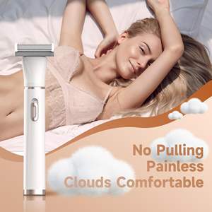 Rasoir électrique rechargeable USB pour femmes, lame unique, peignes de précision, épilateur facial pour le bikini, les aisselles et le nez - Product Image 1