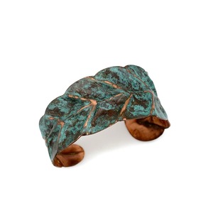 2024 Christmas Gift Ladies Shoulder Handbags UK Wide Green Patina Finish <b>Bangles</b> Cuff one of a kind festival Jewelry - Product Image 6