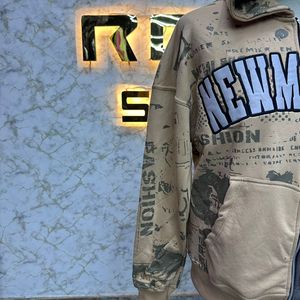 Top Qualité Logo Privé Le Plus Demandé Fermeture Éclair À Capuche Puff Imprimé Fabriqué En Usine Pas Cher Prix Hoodies Hommes Hommes Hoodies - Product Image 4