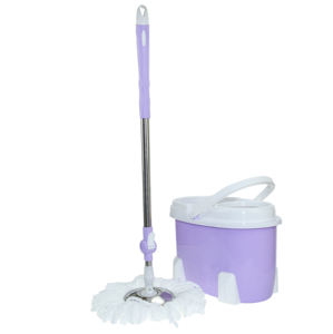 <b>Spin</b> <b>Mop</b> Bucket Cleaning Flat <b>Mop</b> and Bucket Set Factory Direct Microfiber Cleaning <b>Mop</b> Hands Free Bucket No Foot Pedal - Product Image 4