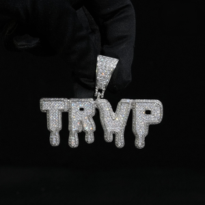 Collar con Colgante de Plata de Ley Chapado en Oro de 18K con Diamantes de Corte Cojín Estilo Hip Hop Personalizado, Joyería Brillante VVS, Regalo de Boda - Product Image 1