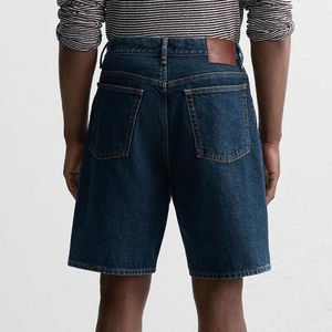 Custom Fashion Straight Loose Jeans Denim <b>Short</b> Pants Male Casual Customized Denim <b>Shorts</b> for <b>Men</b> Factory Best Rate Washed <b>Short</b> - Product Image 3