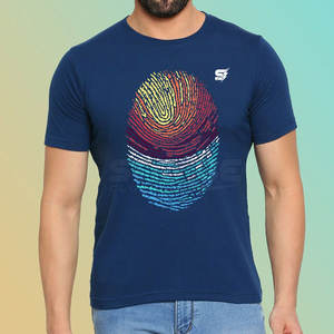 T-shirts pour hommes de qualité supérieure, coupe classique, légers, imprimés, polyester/coton, écologiques, séchage rapide, style tendance - Product Image 5