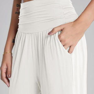 Venta caliente logotipo personalizado impreso mujeres Plazo pantalones sueltos nueva llegada cómodo Plazo pantalones para la venta - Product Image 5