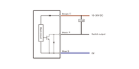 Capteur de proximité capacitif non encastré AKUSENSE CKN12-06NO M12 6 mm NPN NO 10-30 V CC IP67 Câble 3 fils de 2 m