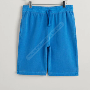 Pantalones cortos de sudor con lavado ácido azul a precio razonable, gran oferta, pantalones cortos de sudor con lavado ácido personalizados a la venta, serigrafía bordada - Product Image 1