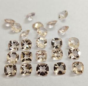 Cojín de morganita de color melocotón natural de 10mm Calidad AAA facetada-Morganita suelta de calidad superior - Product Image 2