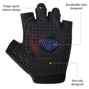 Gants de vélo demi-doigts pour enfants, antidérapants, amortissants, pour vélo, par KARIMAN MANUFACTURING - Product Image 4