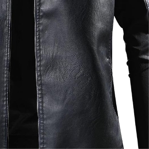 Dernière conception 2025 veste de moto en cuir de course automobile confortable pour une utilisation en extérieur col montant avant imperméable respirant unisexe - Product Image 4