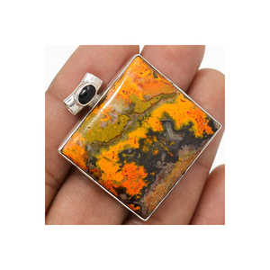 Colgante con forma de princesa de ónix negro Natural, venta al por mayor, joyería de plata de ley sólida 925, colgante curativo de piedra natal natural para mujer - Product Image 3