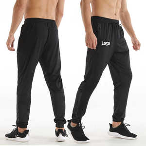 Pantalon de jogging décontracté pour homme, personnalisé avec logo, écologique, séchage rapide, respirant, léger, taille mi-haute, bandes réfléchissantes - Product Image 1