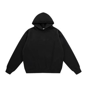 Sweat-shirt unisexe surdimensionné en coton lourd de haute qualité avec logo personnalisé, sweat-shirt noir uni, sweat-shirt pour homme délavé - Product Image 5